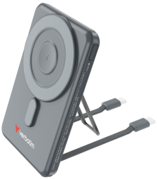 Enerģijas krātuve Verbatim Charge n Go 5000mAh Magnetic Wireless Charging Grey - 2 cables (32251V)