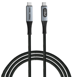 Kabelis Verbatim USB-C to USB-C display 240W 40 Gbps 120 cm (31849V)