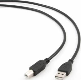 Kabelis Gembird USB Male - USB Male B 4.5m Black (CCP-USB2-AMBM-15)