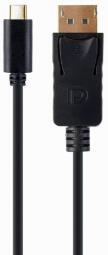 Kabelis Gembird USB Type-C Male - DIsplayPort Male 4K@60Hz 2m Black (A-CM-DPM-01)