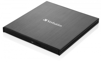 Ārējais CD/DVD rakstītājs Verbatim External Slimline USB-C Black (43886V)