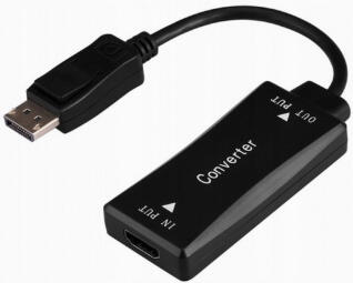 Adapteris Gembird HDMI Female - DisplayPort Male 15cm 4K (A-HDMIF30-DPM-01)