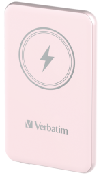 Enerģijas krātuve Verbatim Charge n Go 5000mAh Magnetic Wireless Charge Pink (32243V)