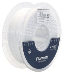 3D Drukas Elements Gembird PETG White 1.75mm 1kg (3DP-PETG1.75HY-01-W)