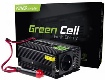 Strāvas pārveidotājs Green Cell 12V to 230V 150W/ 300W Modified Sine Wave (INV06)