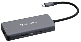 Dokstacija Verbatim USB-C Essentials Multiport Hub 6 Port RJ45 (32157V)