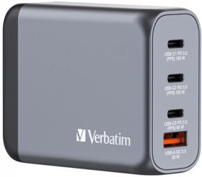 Lādētājs Verbatim Wall Charger 100W Grey (32202V)