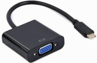 Adapteris USB Type-C Male - VGA Female 15 cm Black (A-CM-VGAF-01)