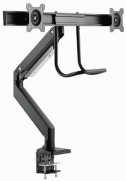 Monitora stiprinājums Gembird Desk Mounted Adjustable Monitor Arm for 2 Monitors (MA-DA2-04)