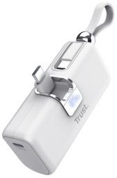 Enerģijas krātuve Trust Pacto Pocket PD 5000mAh White (26105)
