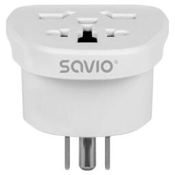 Strāvas adapteris SAVIO Travel adapter Global socket – US plug 10A (AP-07)