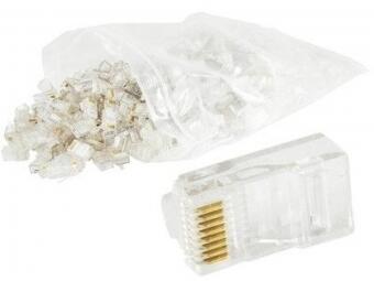 Gembird RJ45 8P8C LAN plug 6u gold plated 100 pcs (PLUG3UP6/100)