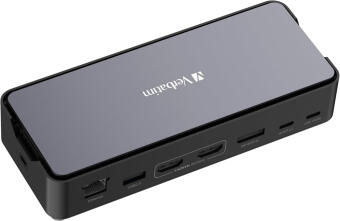 USB centrmezgls Verbatim USB-C Pro Docking Station 15 in 1 with 256 GB SSD (32174V)