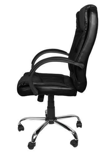 Biroja krēsls melns eko āda (P8983)