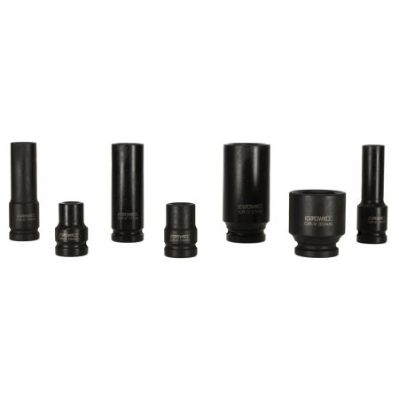 Trieciengalvas 1/2' 8-32 mm komplektā 35 gab. (4724)