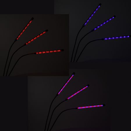Audzēšanas lampa Fitolampa 3 paneli LED (3090)