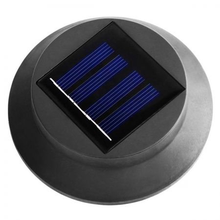 Dārza lampa ar saules bateriju 3LED melna (PZD52)