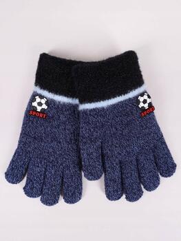 Перчатки 5P с аппликацией  3D RED-0246 boy