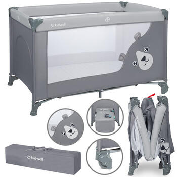 Складная кроватка BLISSY BASIC stone grey