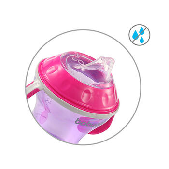 Кружка-непроливайка с соской (6+ мес) и наконечником для питья, 180 ml 1456/04