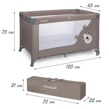 Складная кроватка BLISSY BASIC sand beige