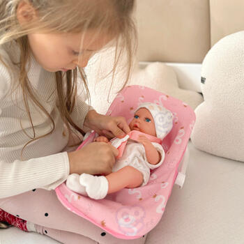Кукла WOOPI ROYAL Baby Doll 30,5 см + розовая переноска
