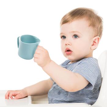 Эргономичная учебная кружка FLOW BabyOno 1463/09 beige