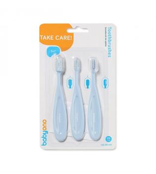 Комплект зубных щеточек 3-СТУПЕНИ BabyOno 550/02 blue