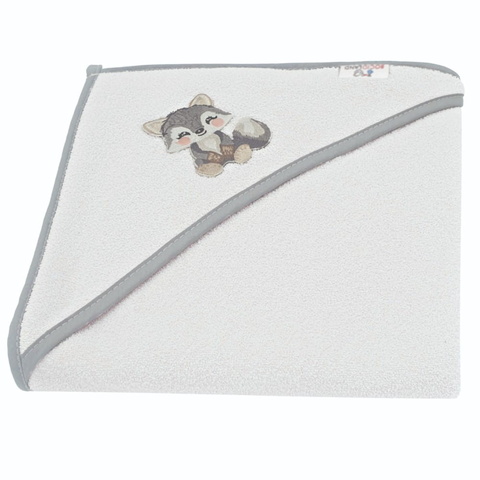 Dvielis ar kapuci WOLF 100x100cm BL226