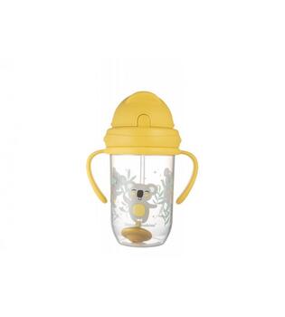 Кружка c соломинкой и отвесом EXOTIC 56/606 yellow