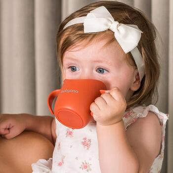 Эргономичная учебная кружка FLOW BabyOno 1463/09 beige