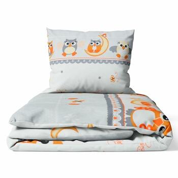 Комплект OWLS grey K-2P 135x100 (одеяло,подушка)