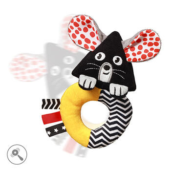 Контрастная погремушка MOUSE 1677