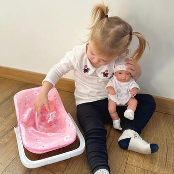 Кукла WOOPI ROYAL Baby Doll 30,5 см + розовая переноска