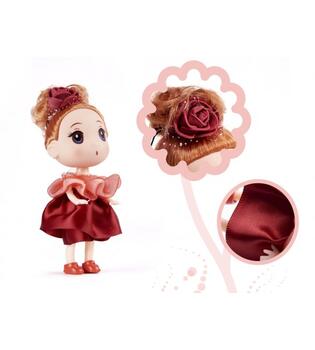 Leļļu komplekts:3 meitenes+1 puika (12 cm) 6361