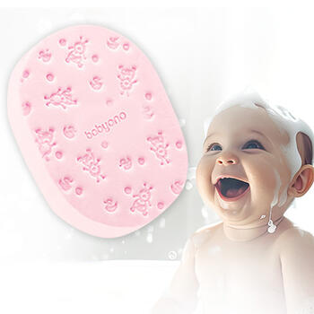 Губка для купания SUPER SOFT BabyOno 1640/01 pink