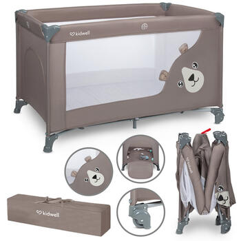 Складная кроватка BLISSY BASIC sand beige