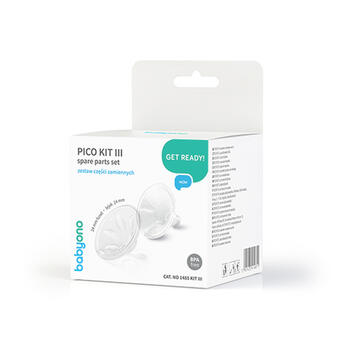 BabyOno 1485 KIT III -воронка 24 mm и силиконовая накладка
