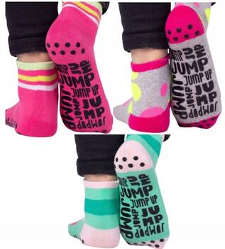 Zeķes batutiem TRAMPOLINE ABS SKS-0021 GIRL (27-30)