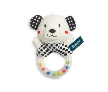Плюшевая погремушка BLACK&WHITE BEAR 0301