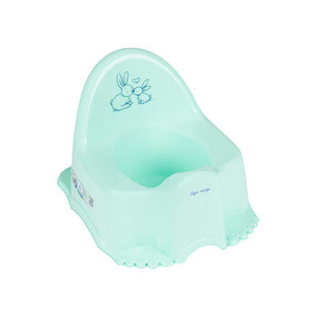 Горшок музыкальный ECO RABBITS light green PO-059