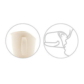 Эргономичная учебная кружка FLOW BabyOno 1463/09 beige