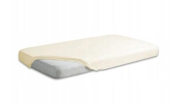 Простыня трикотажная влагостойкая BEIGE 120x60 см (3377)