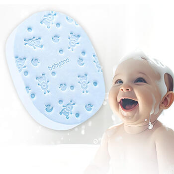 Švammīte-sūklis vannošanai SUPER SOFT BabyOno 1640/02 blue