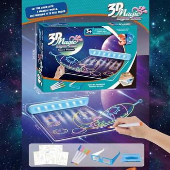 Magic 3D LED zīmēšanas tāfele 53354