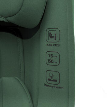Autosēdeklis ROCKET dark green, 76-150 cm (non-Isofix)