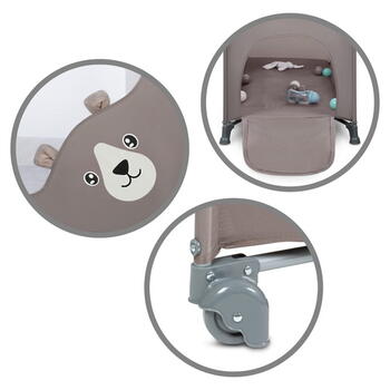 Складная кроватка BLISSY BASIC sand beige