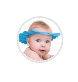 Защитный козырёк для для мытья головы 74/006 blue