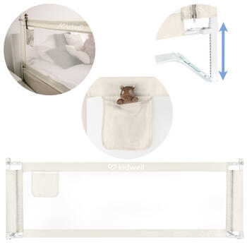 Защитный бортик для кровати Kidwell TIVA 200 cm beige
