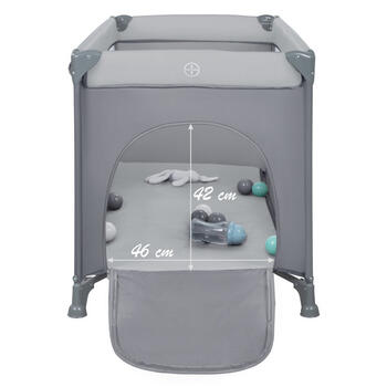 Складная кроватка BLISSY BASIC stone grey
